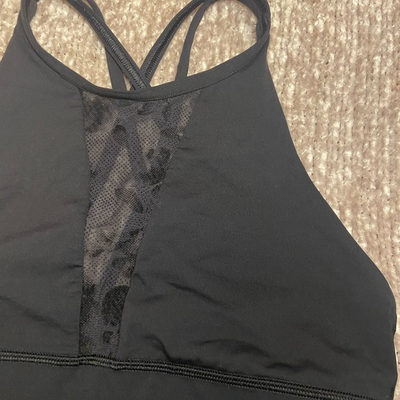 Lululemon Energy Bra Flocked Women’s Sports Bra Size 8 Black - Picture 7 of 10